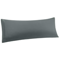 Jedinstveni prijedlozi jastučnica za tijelo od poliestera s kopčom za omotnicu u tamno sivoj boji 20954