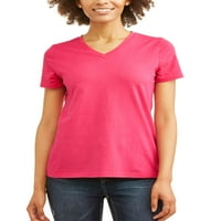 Majica s okruglim dekolteom u Crvenoj prugastoj boji